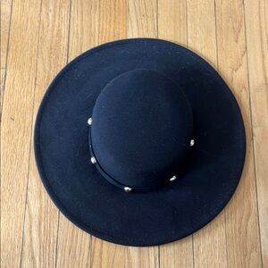 Black Wide-Brim Hat